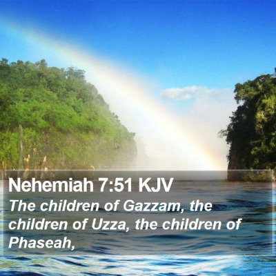Nehemiah 7:51 KJV Bible Verse Image