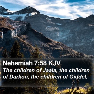 Nehemiah 7:58 KJV Bible Verse Image
