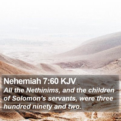 Nehemiah 7:60 KJV Bible Verse Image