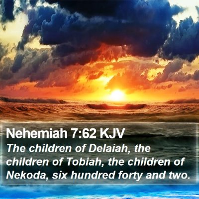 Nehemiah 7:62 KJV Bible Verse Image