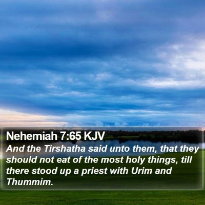 Nehemiah 7:65 KJV Bible Verse Image