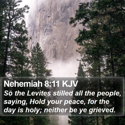 Nehemiah 8:11 KJV Bible Verse Image