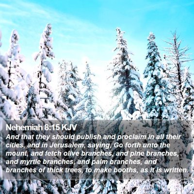 Nehemiah 8:15 KJV Bible Verse Image
