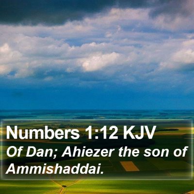 Numbers 1:12 KJV Bible Verse Image