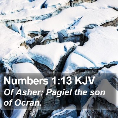 Numbers 1:13 KJV Bible Verse Image