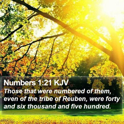 Numbers 1:21 KJV Bible Verse Image