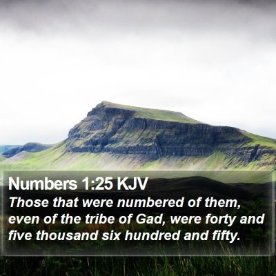 Numbers 1:25 KJV Bible Verse Image