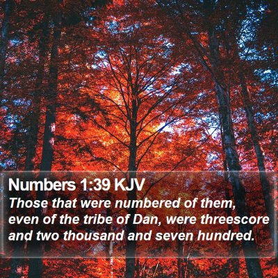 Numbers 1:39 KJV Bible Verse Image