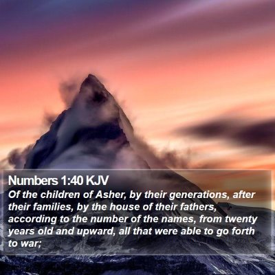 Numbers 1:40 KJV Bible Verse Image