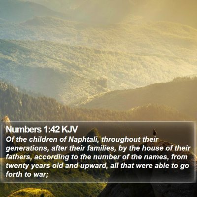 Numbers 1:42 KJV Bible Verse Image