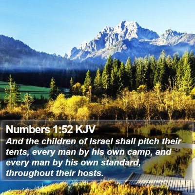 Numbers 1:52 KJV Bible Verse Image