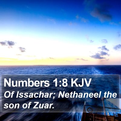 Numbers 1:8 KJV Bible Verse Image