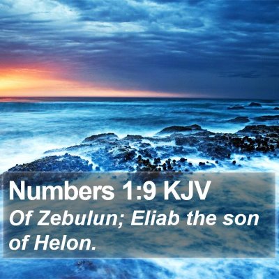 Numbers 1:9 KJV Bible Verse Image