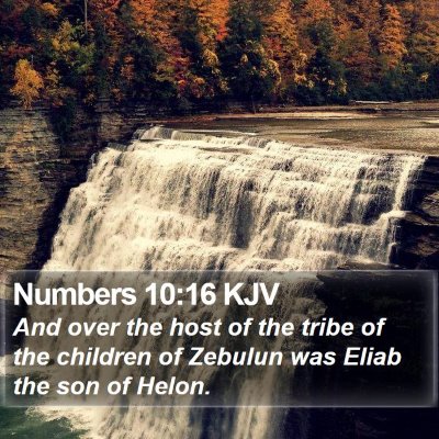 Numbers 10:16 KJV Bible Verse Image