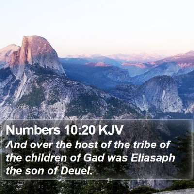 Numbers 10:20 KJV Bible Verse Image