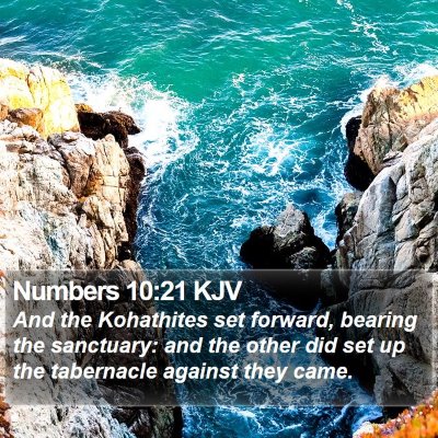 Numbers 10:21 KJV Bible Verse Image