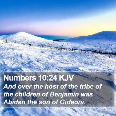 Numbers 10:24 KJV Bible Verse Image