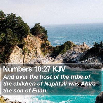Numbers 10:27 KJV Bible Verse Image