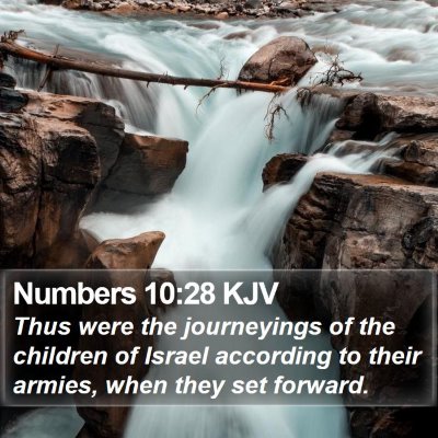 Numbers 10:28 KJV Bible Verse Image