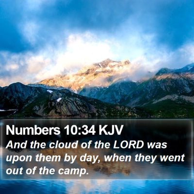 Numbers 10:34 KJV Bible Verse Image