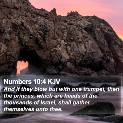 Numbers 10:4 KJV Bible Verse Image