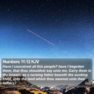 Numbers 11:12 KJV Bible Verse Image