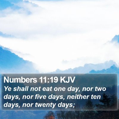 Numbers 11:19 KJV Bible Verse Image
