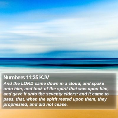 Numbers 11:25 KJV Bible Verse Image