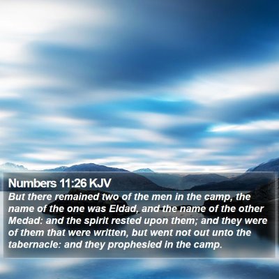 Numbers 11:26 KJV Bible Verse Image
