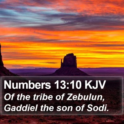 Numbers 13:10 KJV Bible Verse Image