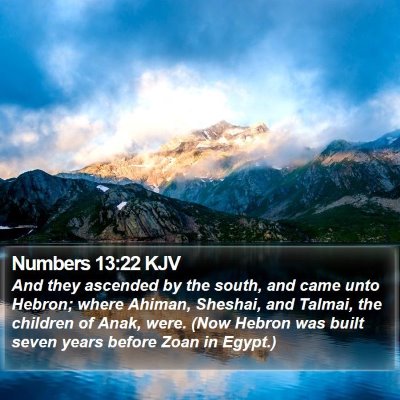 Numbers 13:22 KJV Bible Verse Image