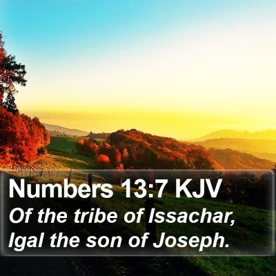 Numbers 13:7 KJV Bible Verse Image