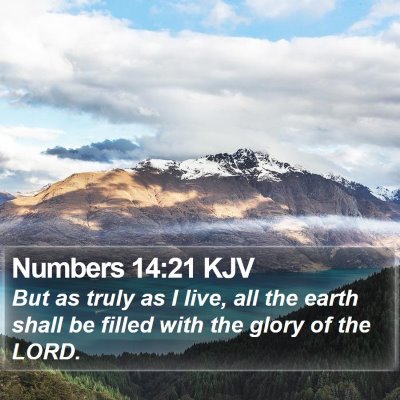 Numbers 14:21 KJV Bible Verse Image