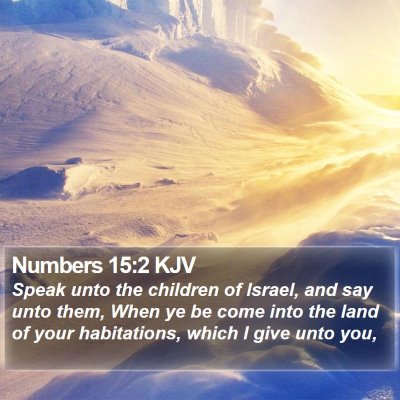 Numbers 15:2 KJV Bible Verse Image