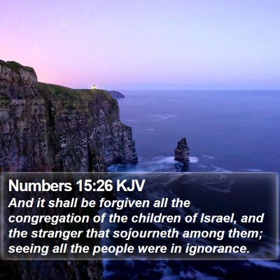 Numbers 15:26 KJV Bible Verse Image