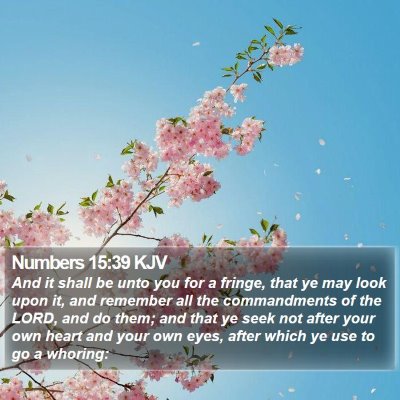 Numbers 15:39 KJV Bible Verse Image