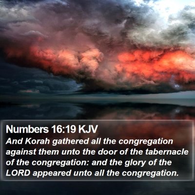 Numbers 16:19 KJV Bible Verse Image