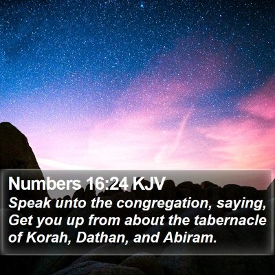 Numbers 16:24 KJV Bible Verse Image