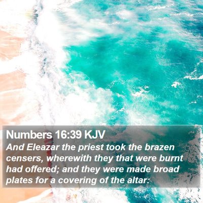 Numbers 16:39 KJV Bible Verse Image