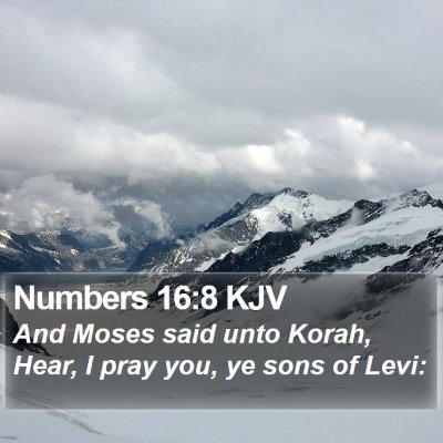 Numbers 16:8 KJV Bible Verse Image
