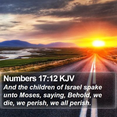 Numbers 17:12 KJV Bible Verse Image