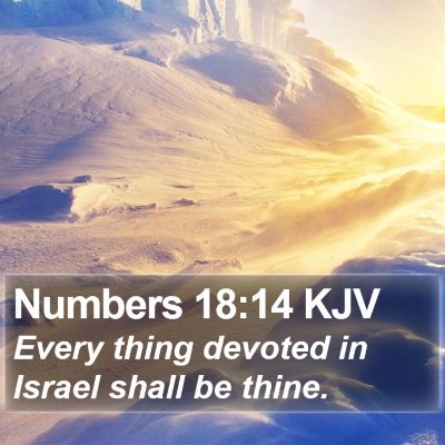 Numbers 18:14 KJV Bible Verse Image