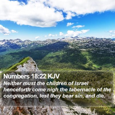 Numbers 18:22 KJV Bible Verse Image