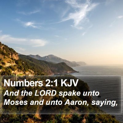 Numbers 2:1 KJV Bible Verse Image