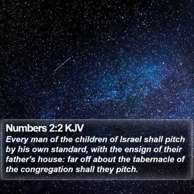 Numbers 2:2 KJV Bible Verse Image