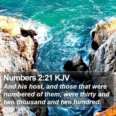 Numbers 2:21 KJV Bible Verse Image