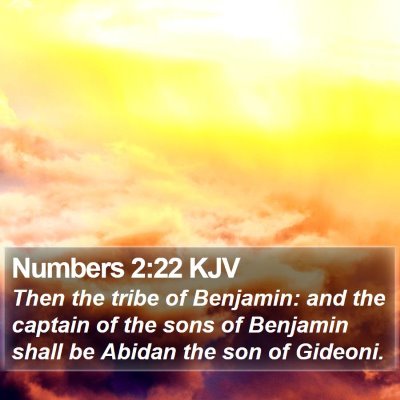 Numbers 2:22 KJV Bible Verse Image