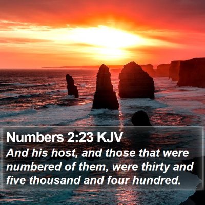 Numbers 2:23 KJV Bible Verse Image