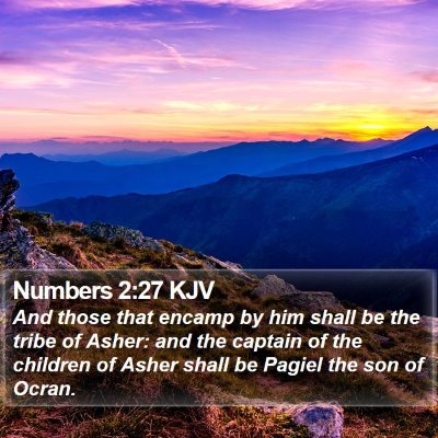 Numbers 2:27 KJV Bible Verse Image