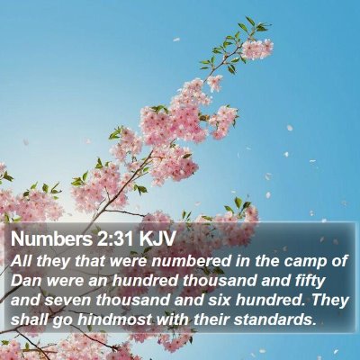 Numbers 2:31 KJV Bible Verse Image